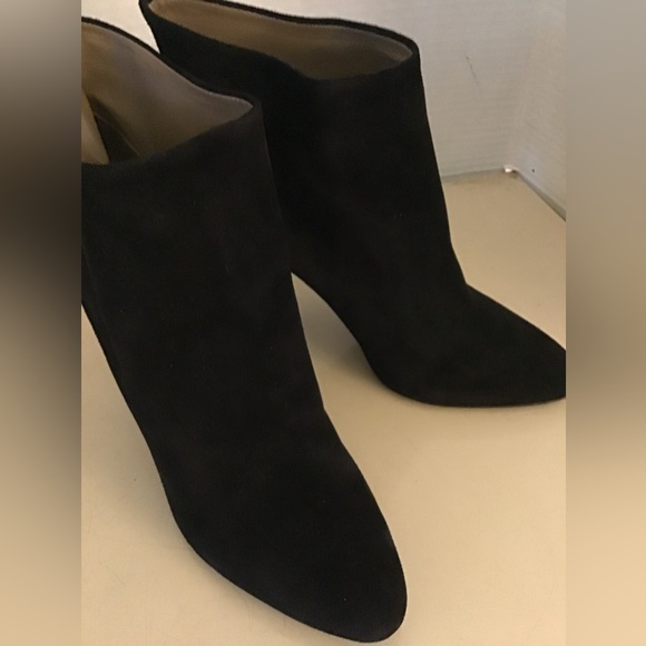 Jill Stuart women black suede heel boots US 8 - Picture 4 of 12